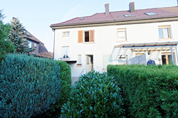 Garten des Reihenmittelhaus mit 7Meter Breite in ruhiger Lage mit großem Garten.